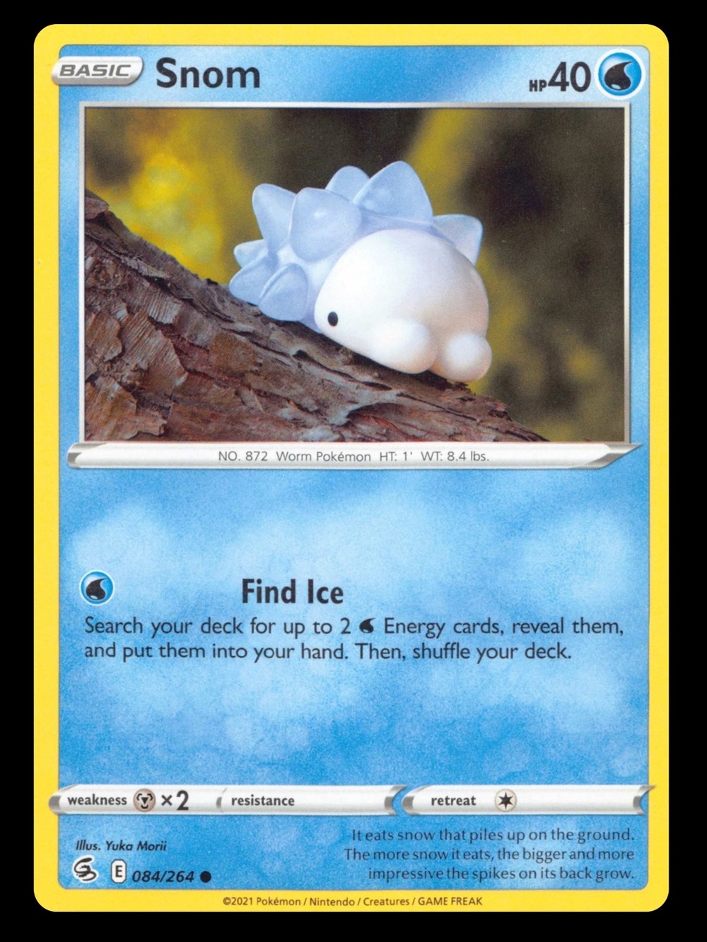 POKEMON CARD TCG - Snom - Fusion Strike - Common - 084/264